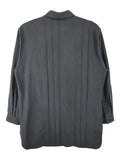 Yohji Yamamoto pleated button-fastening shirt jacket