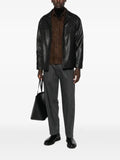 Arma Jack leather button-up jacket