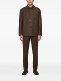 Lardini patch-pocket shirt jacket