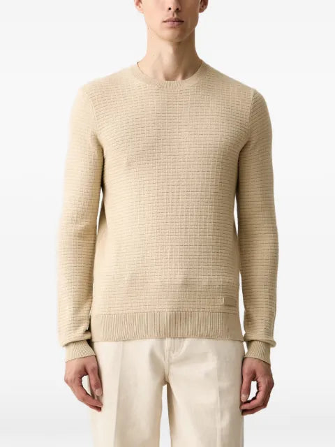 Trussardi textured-knit crew-neck sweater