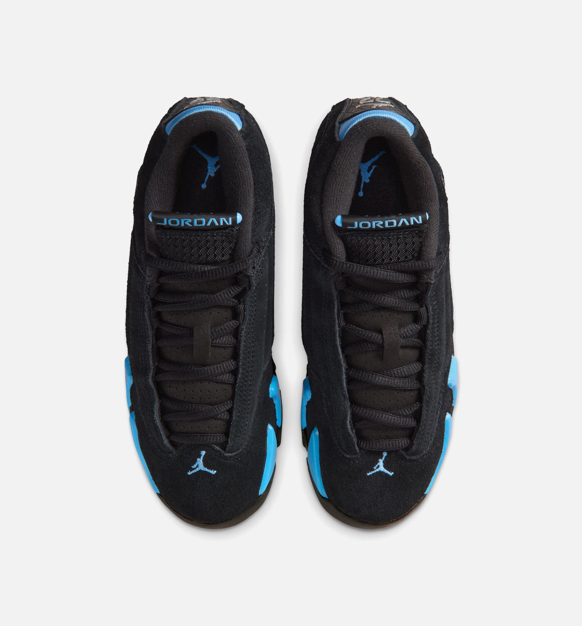 Air Jordan 14 Retro Black University Blue – Grade School Lifestyle Shoe in Black/White/University Blue