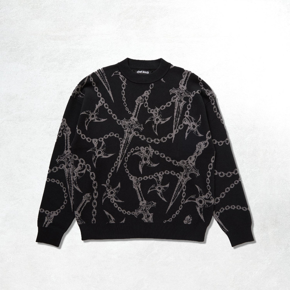 Chet Rock Dagger Jumper: Black
