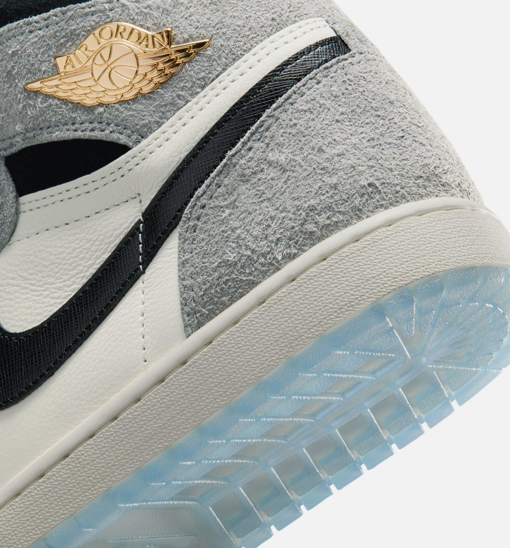 Air Jordan 1 Retro High OG Cool Grey Men's Sneakers - Cool Grey / Black / Sail / Royal Blue / White