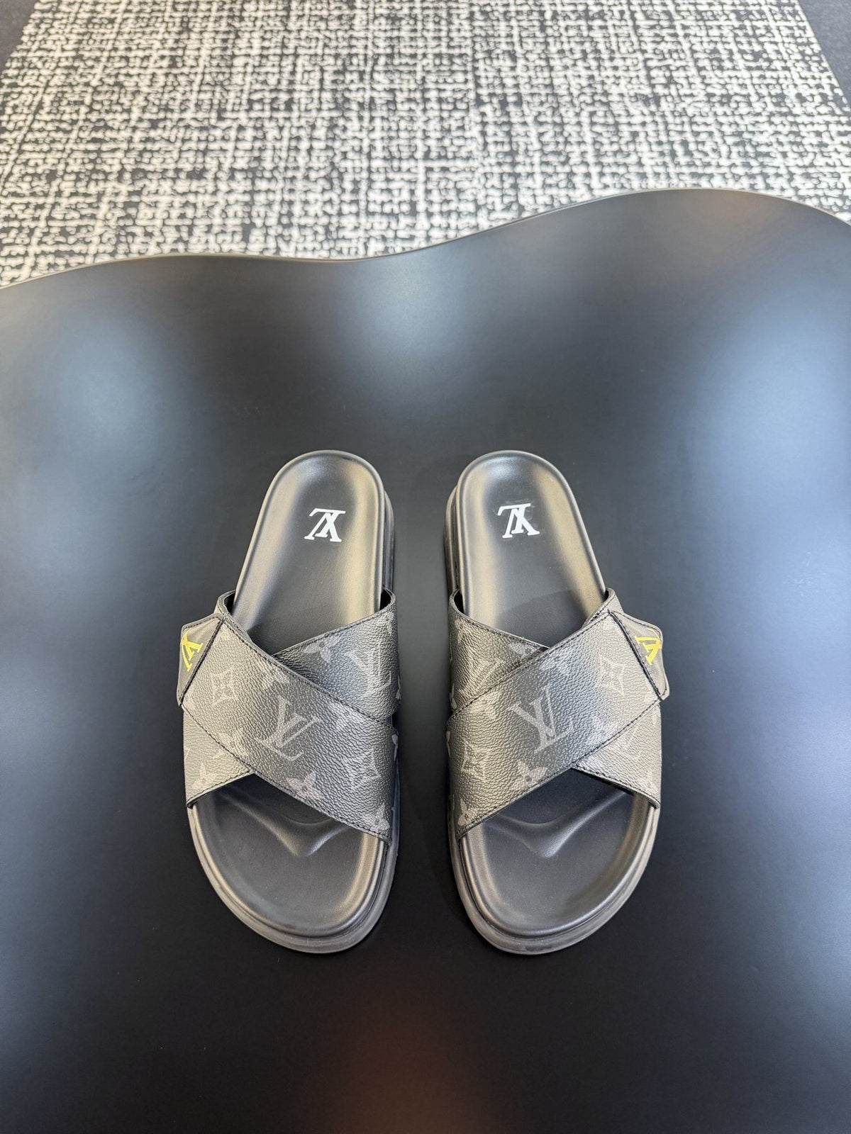 Louis Vuitton Monogram Cross-Strap Slide Sandals - Crossover Strap Design