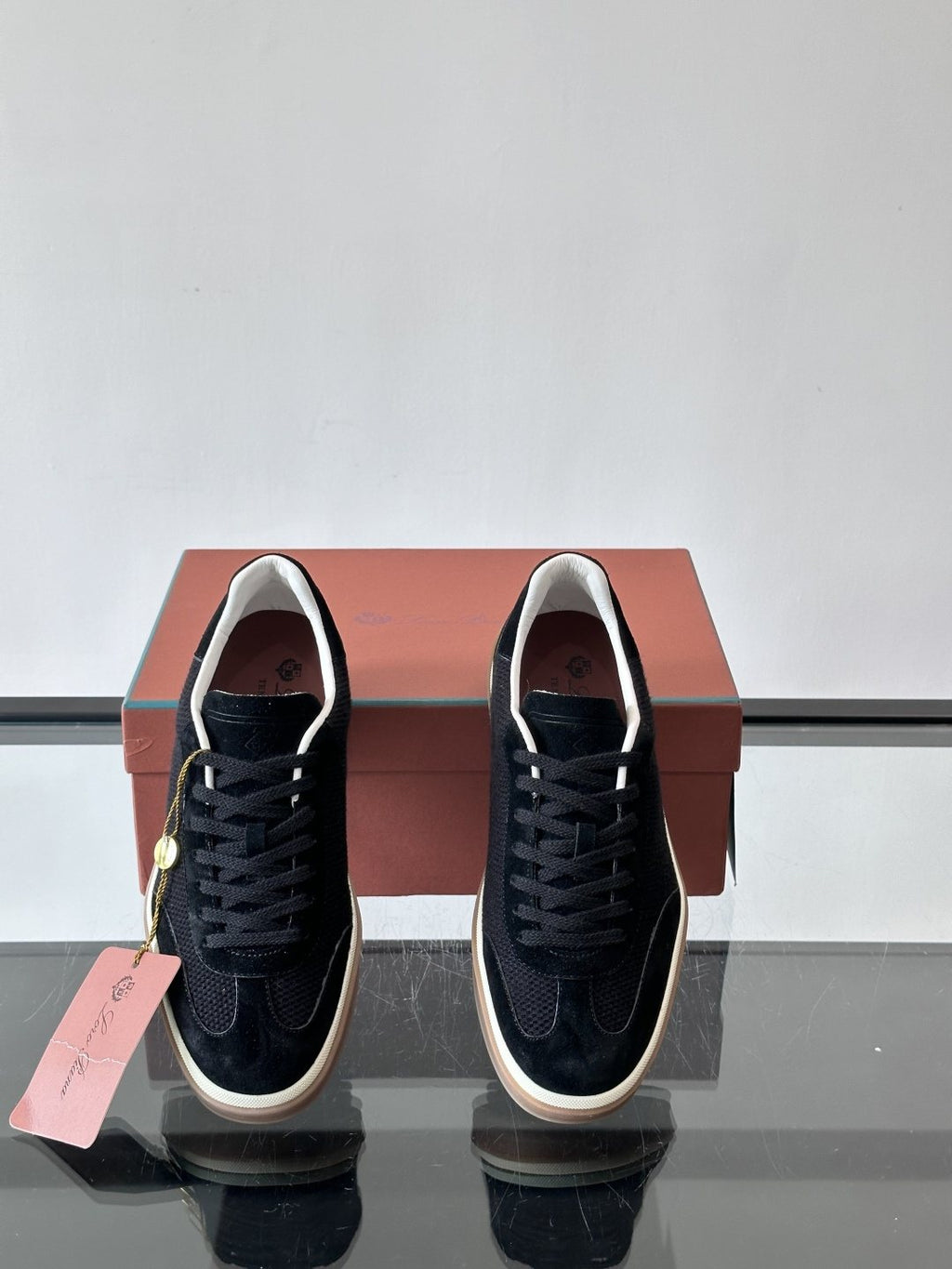 Loro Piana Men's Cream Sole Sneakers